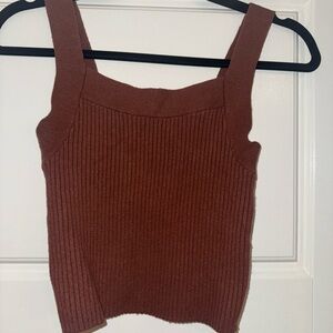 Abercrombie & Fitch Rust Ribbed Top